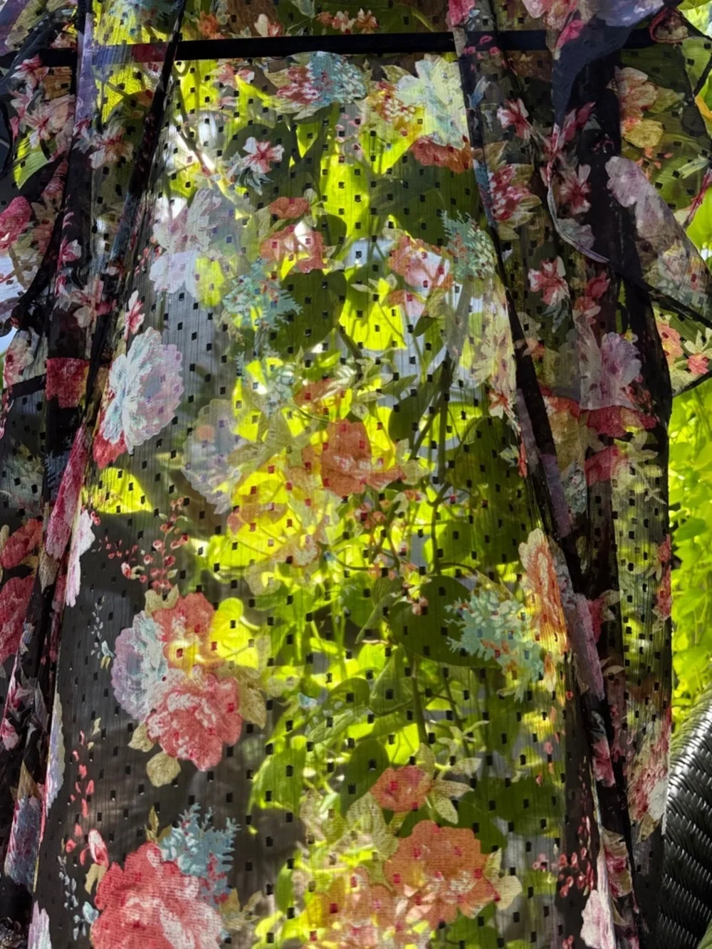 Betsey Johnson Floral Kimono  Boho Cottagecore Beach Resort Festival